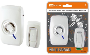 TDM ELECTRIC звонок с кнопкой SQ1901-0001 белый