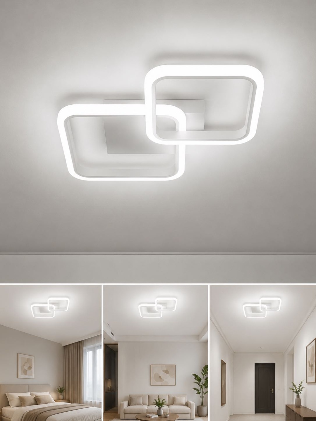 Люстра потолочная SHUAQ LED, кол-во ламп: 2 шт