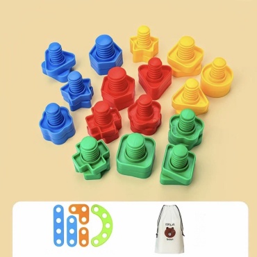 Конструктор Brain up toys Конструкторы Болты и гайки, 12шт 3924, деталей 12 шт