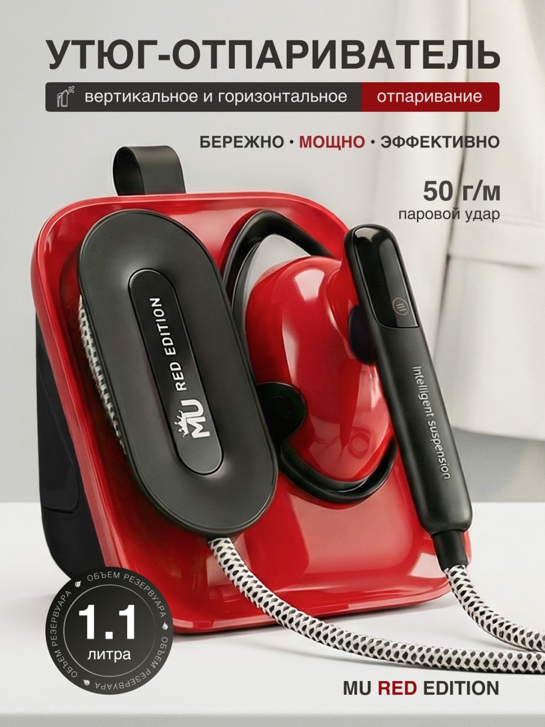 Утюг MU Red Edition красный