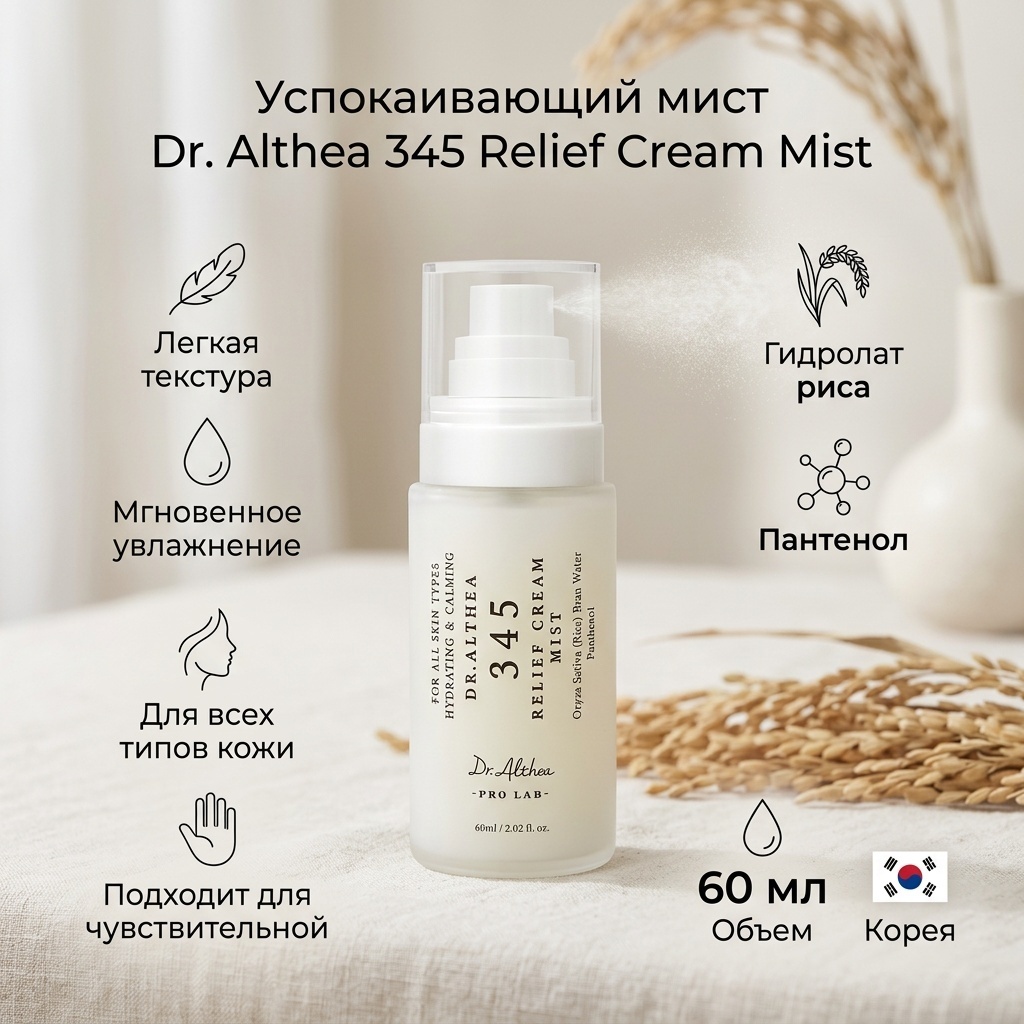 Dr. Althea мист 345 RELIEF CREAM MIST 60 мл