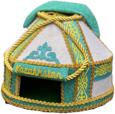 Сувенирные игрушки Юрта 13*17 см с надписью "Kazakhstan"