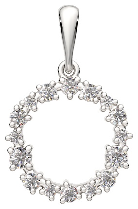 Подвеска Lucente Silver ZO-0440445.ZZ вес 1.28 г серебро, фианит