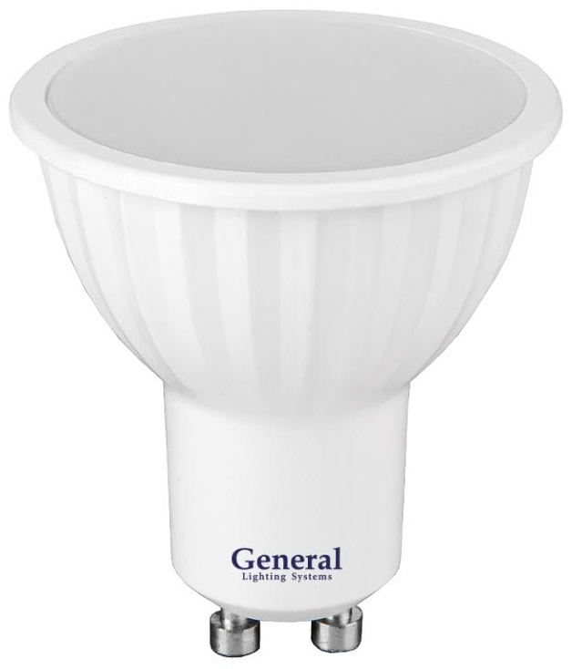 General 10W GU10, светодиодная, холодный белый