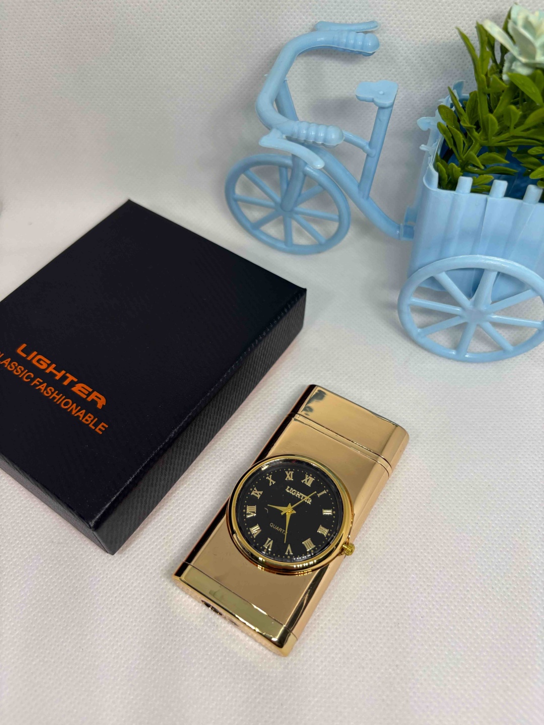 Lighter газовая зажигалка Led watch lighter, ABS пластик