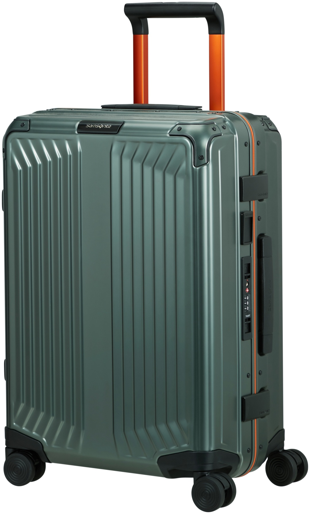 Чемодан Samsonite LITE-BOX ALU полипропилен 40 л изумрудный
