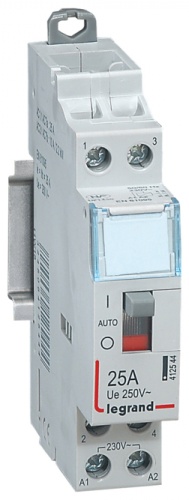 Legrand модульный контактор 25A, CX3 Конт.230V 2НО 25А руч.упр., арт. 412544 LG Legrand