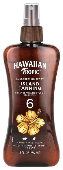 Hawaiian Tropic Coconut Island Tanning SPF6 масло для тела 236 мл