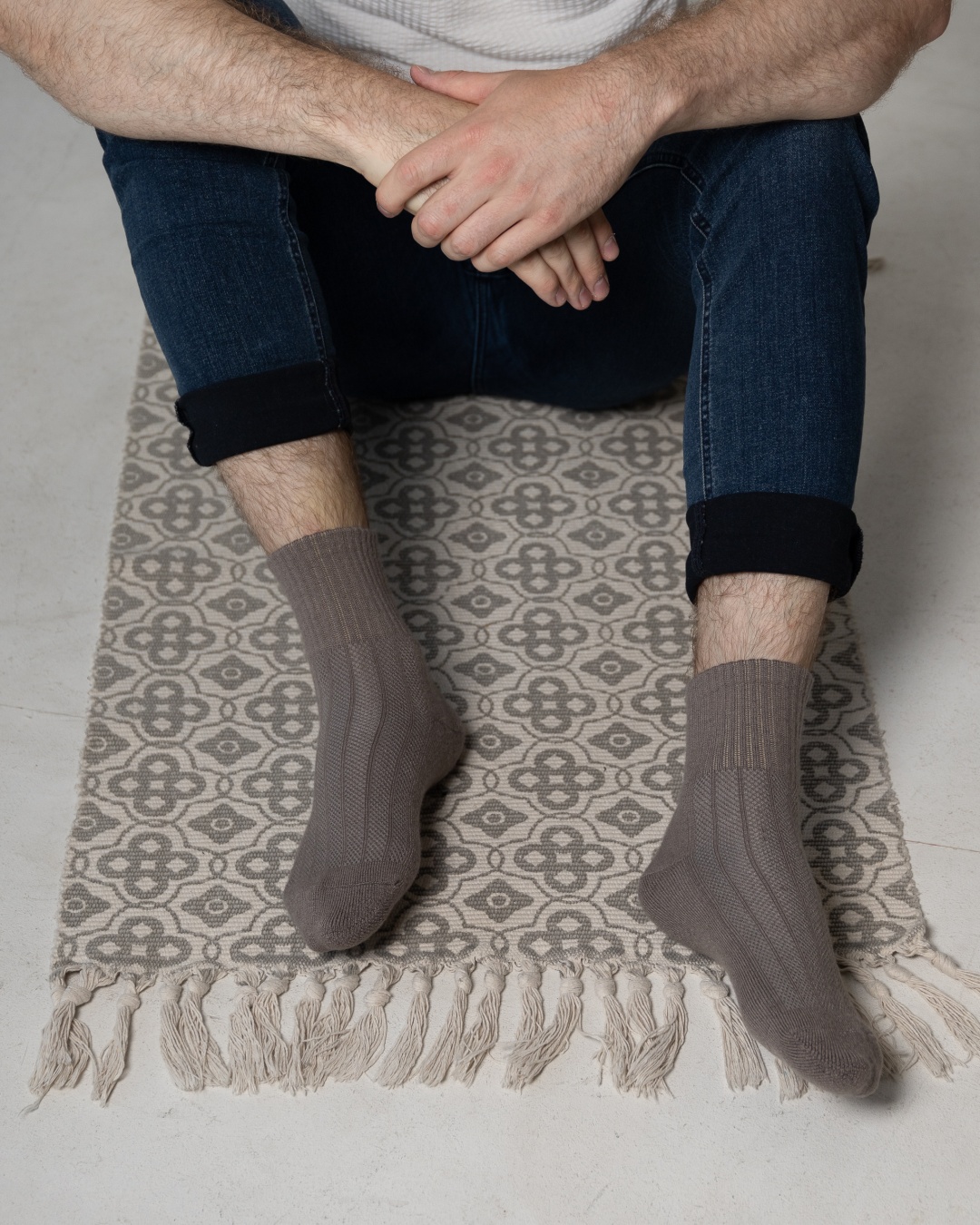 Носки шерстяные Shymkent Cashmere 1 пара серый 37-39