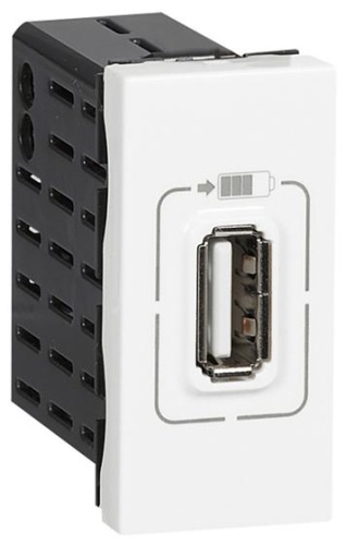 Legrand встраиваемая Legrand Mosaic, USB-розетка,