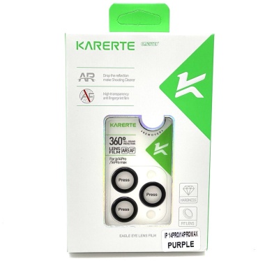 Стекло KARERTE для Apple iPhone 14 Pro фиолетовый