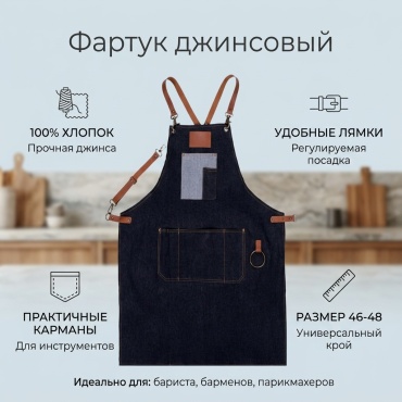 Фартук черный