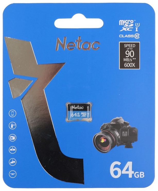 Карта памяти Netac P500 Standart NT02P500STN-064G-S 64 Гб