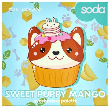 Soda тени сухие Палетка теней Sweet Puppy Mango #awwdorable MANGO