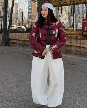 Национальный костюм UMAYRA ETHNO WEAR бордовый