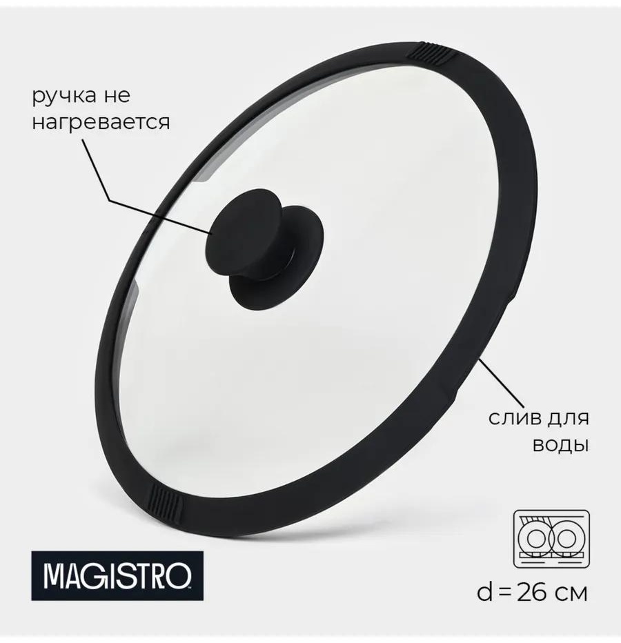 Крышка для сковороды 26 см, пластик