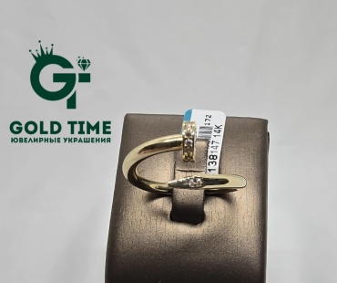 GOLD TIME 261603638 размер 17 вес 1.76 г золото, без вставок