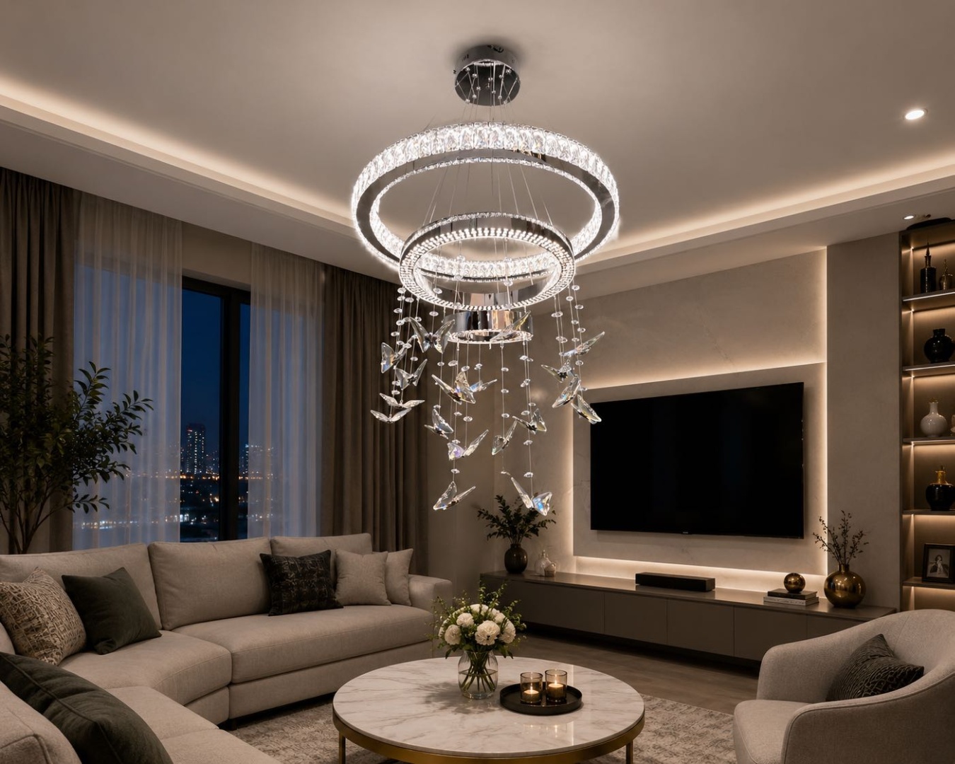 Люстра подвесная LUSSER LED, кол-во ламп: 1 шт