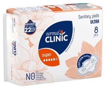 Normal clinic прокладки Ultra Super 8 шт