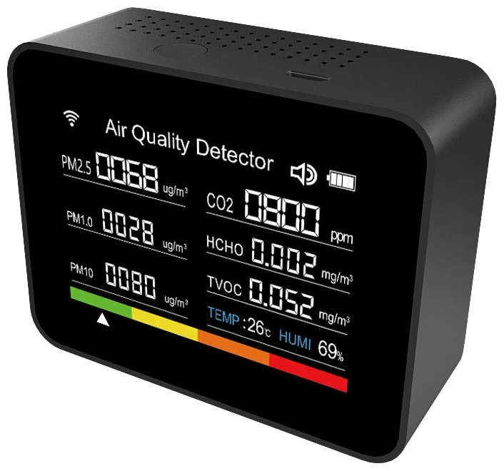 Многофункциональный датчик 2CO8, экосистема: Tuya Smart, Amazon Alexa, LifeSmart