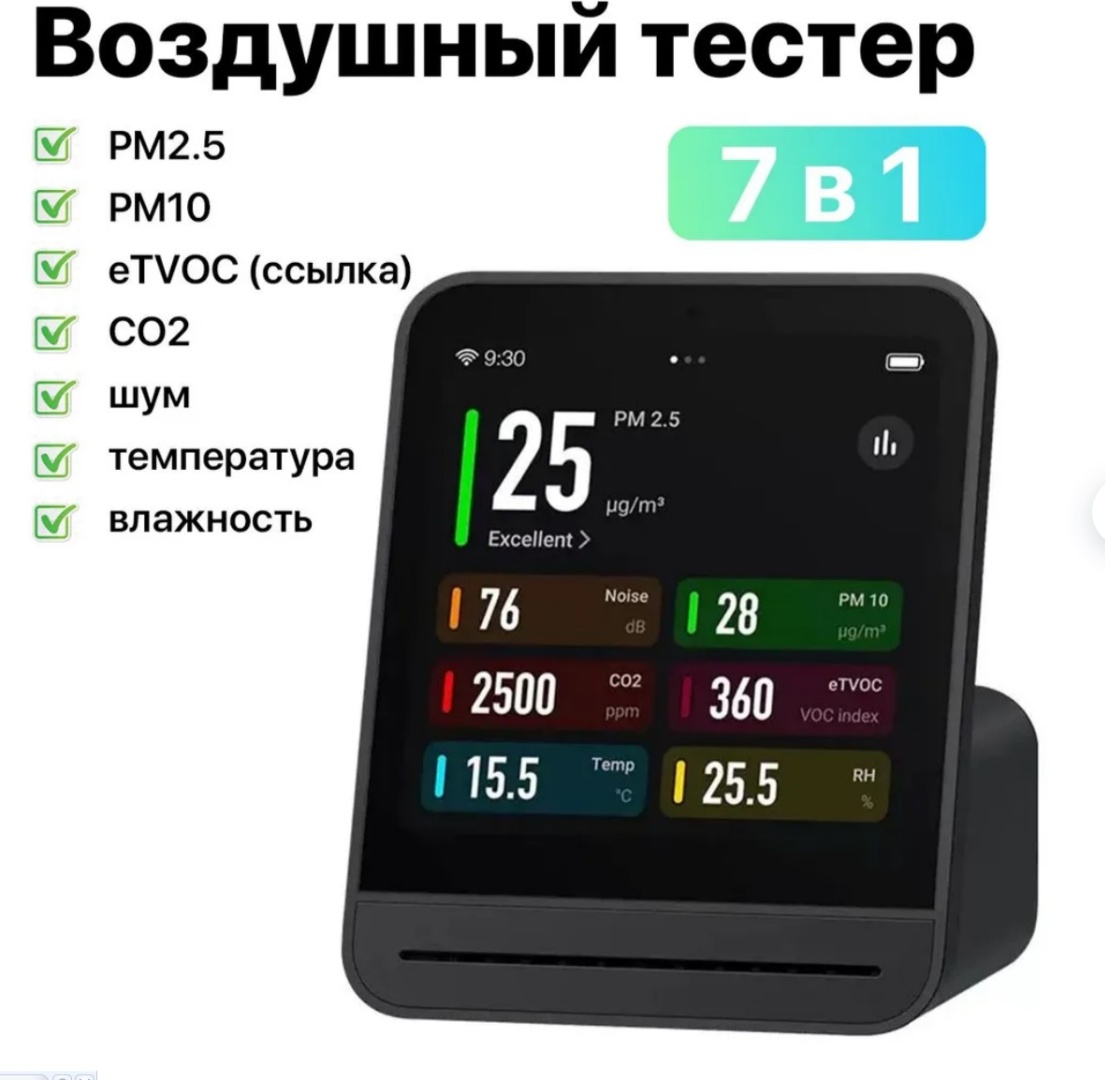 Многофункциональный датчик Air Monitor CGS2, экосистема: Xiaomi Mi Home
