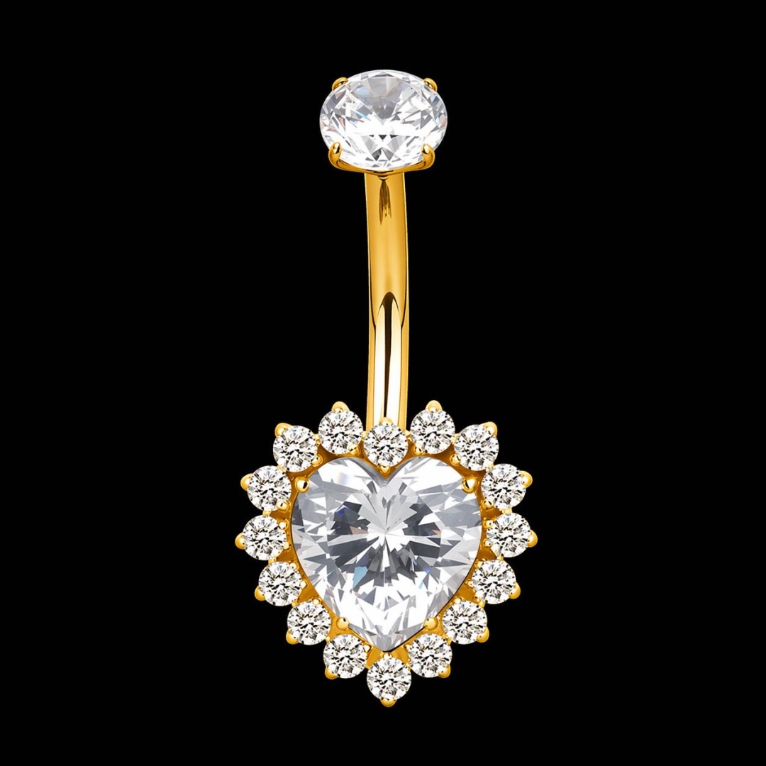 Банан Succub Jewellery титановый сплав, цирконий, 10 mm