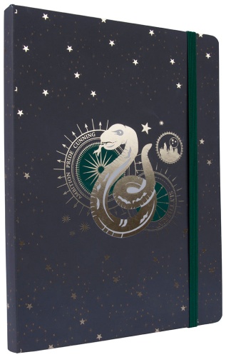 Записная книжка Harry Potter: Slytherin Constellation Softcover Notebook, A5, 240 л, серый