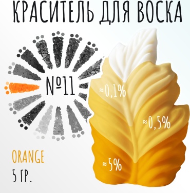 Краситель для воска Orange #11