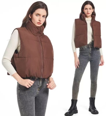 Жилет IN STYLE коричневый, антрацит
