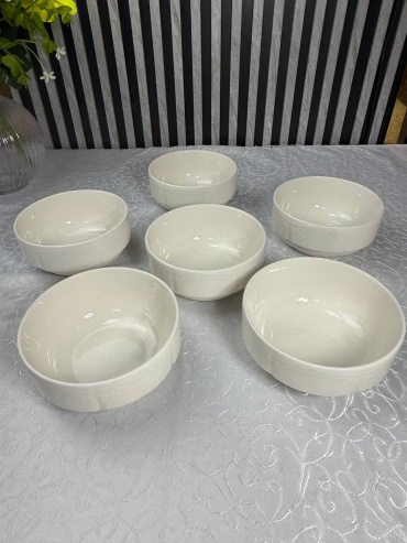 Супница Qualitier 15х15 см, фарфор, 6 шт
