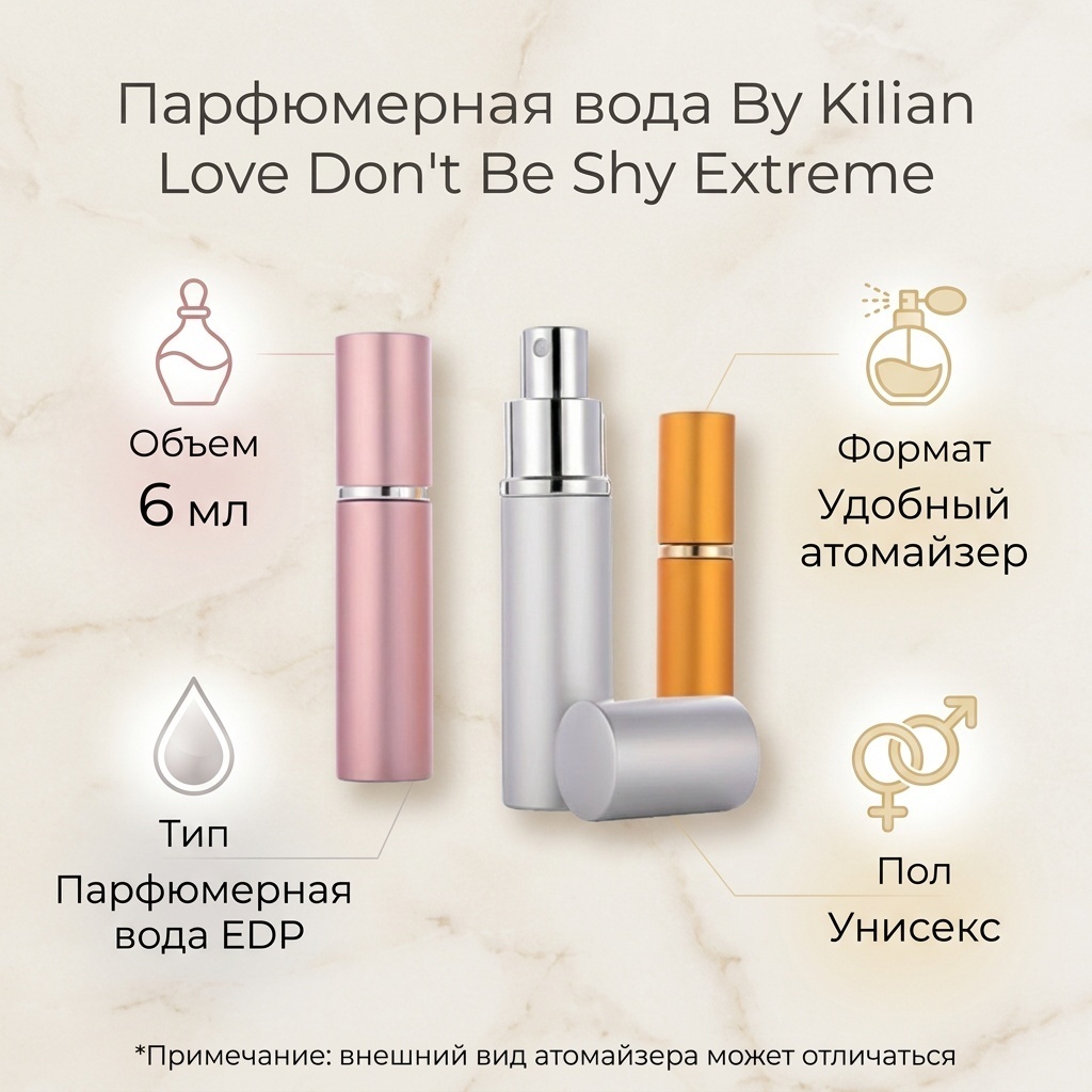 By Kilian Love by kilian don’t be shy Extreme парфюмерная вода EDP 6 мл, унисекс