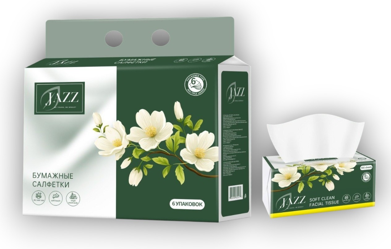 Бумажные салфетки JAZZ Soft clean 420 шт