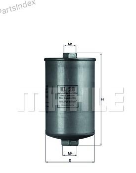 KNECHT/MAHLE Фильтр Топливный KL28