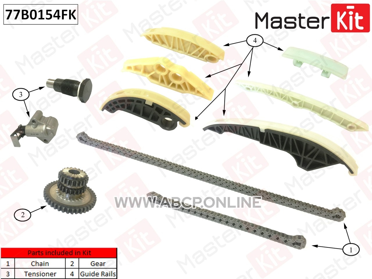 Master Kit цепной комплект 77B0154FK/77B0160K