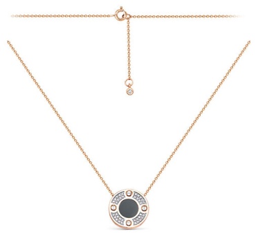 Колье Miras Gold 770291 длина 45 см вес 3.91 г золото, оникс