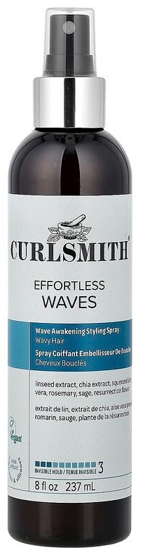 Curlsmith Effortless Waves, Wave Awakening спрей для укладки волос, для вьющихся волос, 237 мл спрей средняя фиксация 237 мл