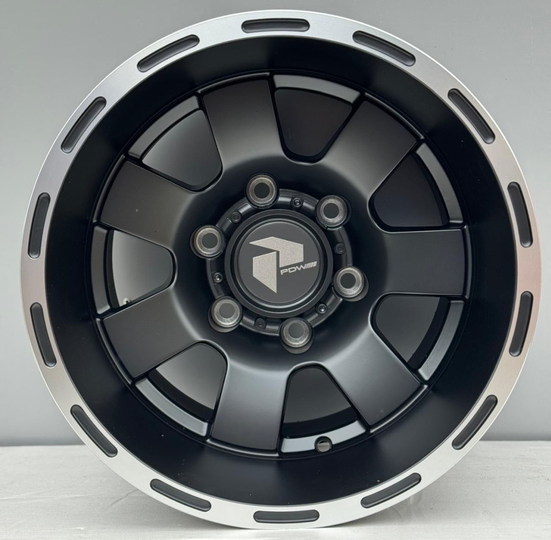 PDW PDW 5701 10x15/6x139.7 D110.1 ET-44 4 диска черный, серебристый