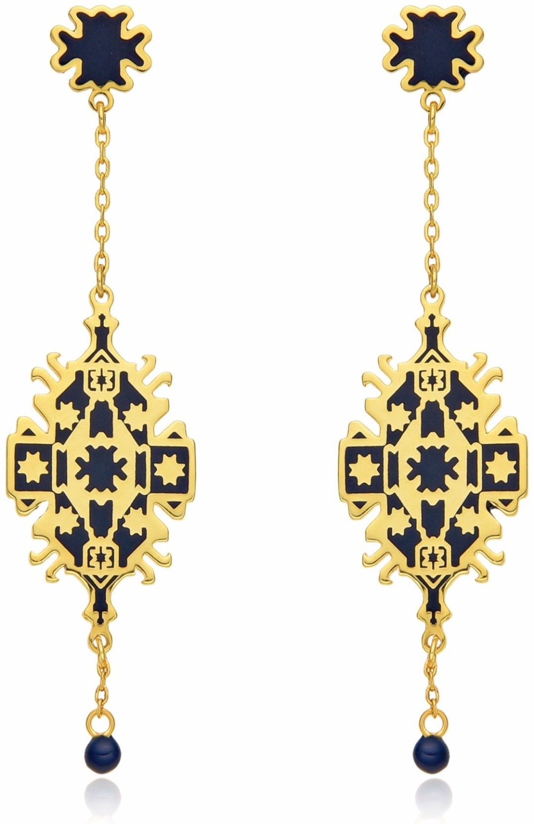 Серьги KHANS 1832 G вес 7 г серебро, эмаль