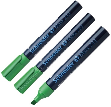 Маркер Schneider 123304, 1 шт, 5 мм, Зелёный