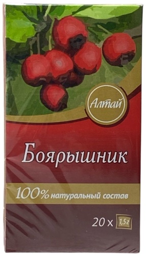 Боярышник плоды Алтай пакетированный 30г