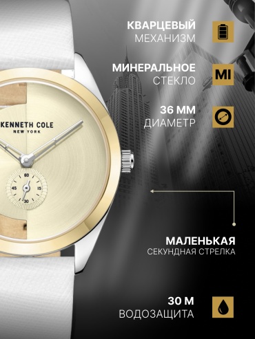 Кварцевые Kenneth Cole KCWLA2223108 сталь
