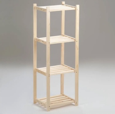 Стеллаж напольный Добропаровъ 352625070, 41x37x130 см, светло-коричневый