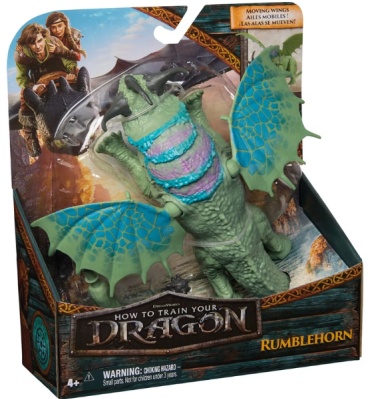 Spin Master Интерактивный дракон Rumblehorn с подвижными крыльями, Battle Dragons 20 см 1 шт