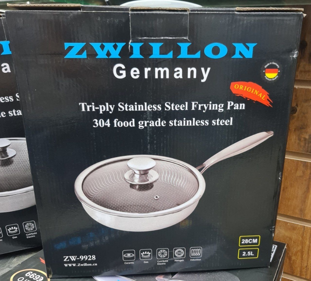 Сковорода ZWILLON ZW-9928 28 см с антипригарным покрытием, алюминий