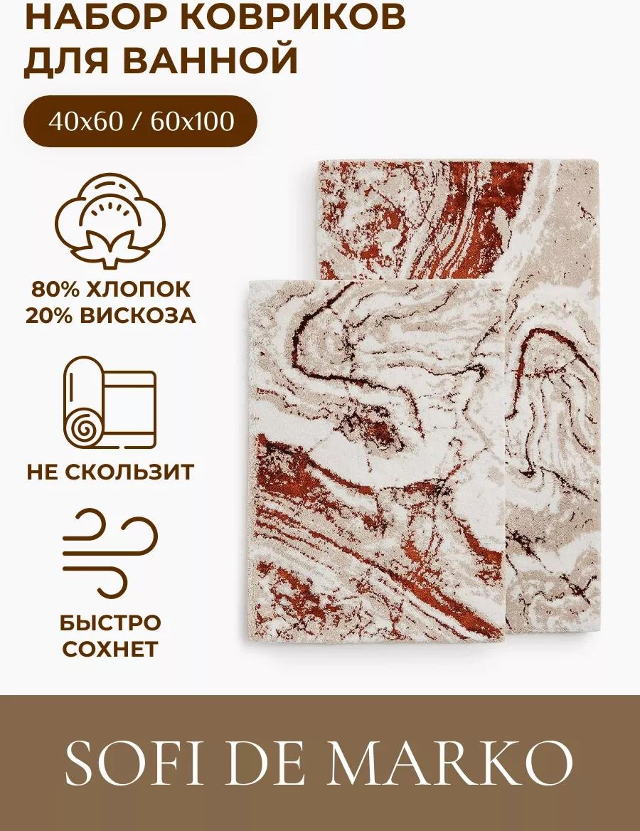 Комплект ковриков D9E96411F0BDE6BD 100x60 см, микрофибра