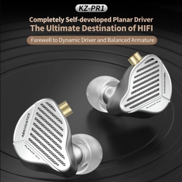 Наушники Knowledge Zenith Наушники KZ PR1 Planar HiFi MIC серебристый