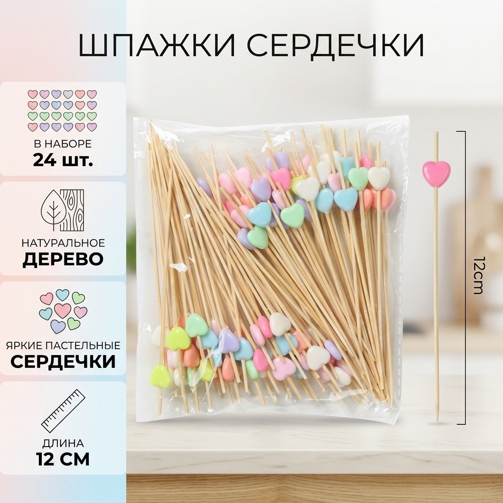 Шпажки 627038546 мультиколор 24 шт