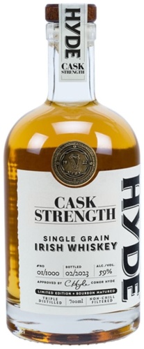Виски HYDE Cask Strength Irish Whiskey Single Grain Bourbon Cask Matured однозерновой 59% 0.7 л