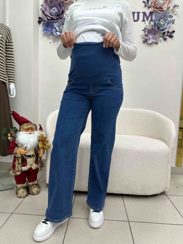 Джинсы прямые синий