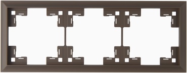 Artway Рамка тройная Artway Deco, цвет мокко, мокко